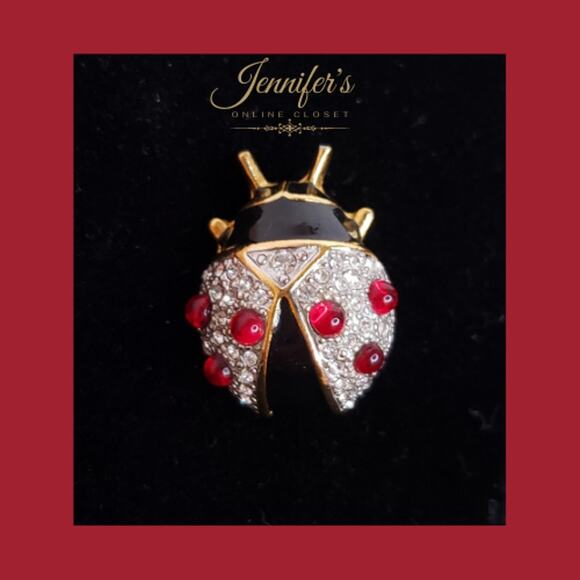 Joan Rivers Lady Bug Pin - Picture 2 of 3